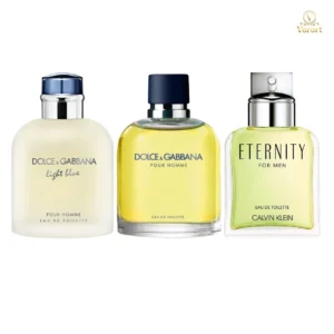 Combo Light Blue pour Homme Men + D0lce&G4bbana Pour Homme Men + Eternity For Men